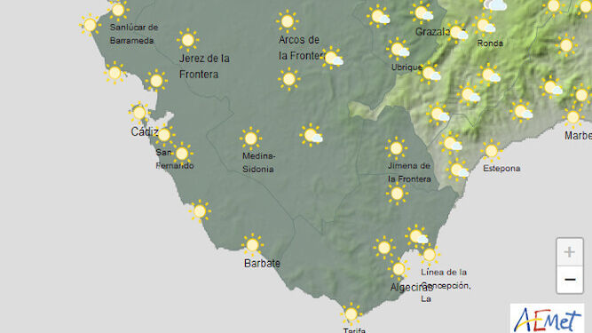 El sol brillará en la provincia esta tarde.