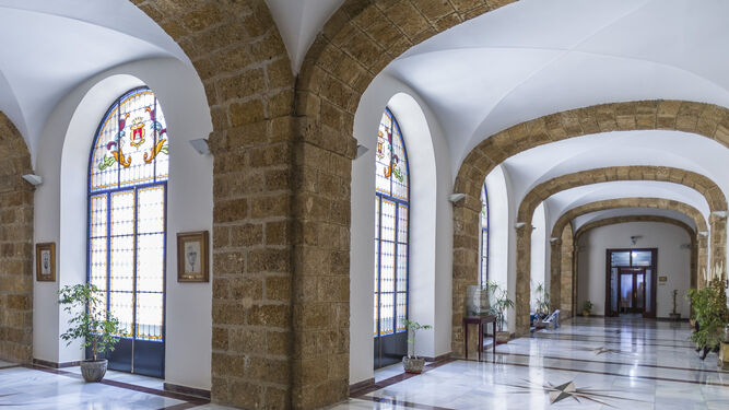Imagen del interior del Palacio Provincial, sede de la Diputación de Cádiz.