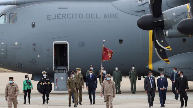 Los últimos soldados españoles de Afganistán, llegando a Madrid la semana pasada.