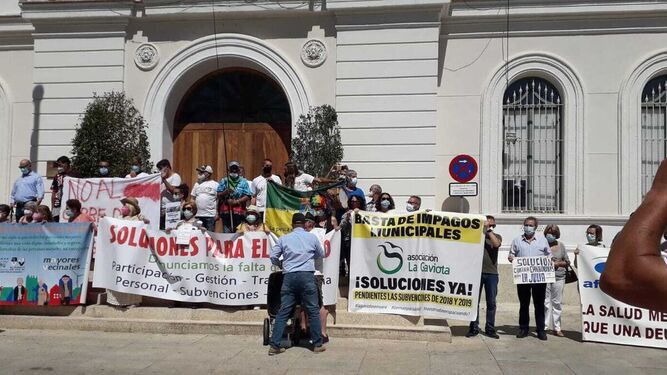 Una imagen de la manifestación convocada por la plataforma ‘Soluciones para El Puerto'.