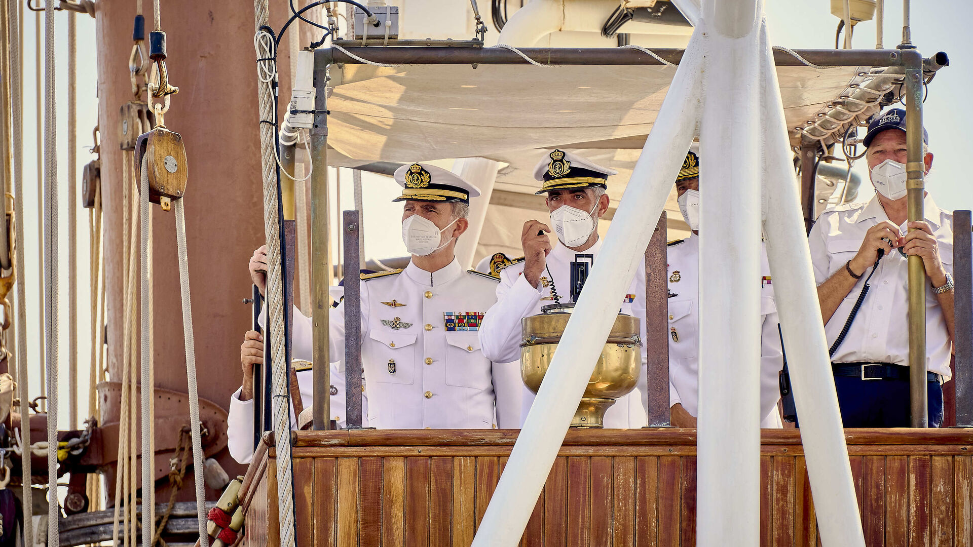 Recibimiento al buque escuela de la Armada espa&ntilde;ola 'Juan Sebasti&aacute;n de Elcano'