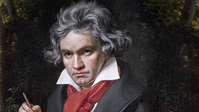 Beethoven retratado en 1820 por el pintor alemán Joseph Karl Stieler.