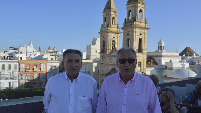 Los hermanos Juan y Antonio Rosado, durante la sesión.