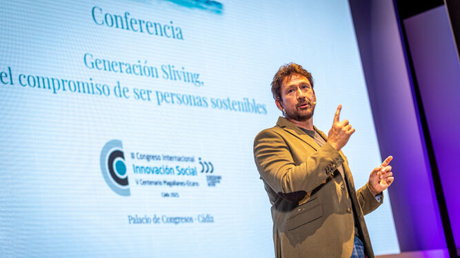 Miguel Ángel Tobías durante su intervención este martes en el Congreso de Innovación Social.