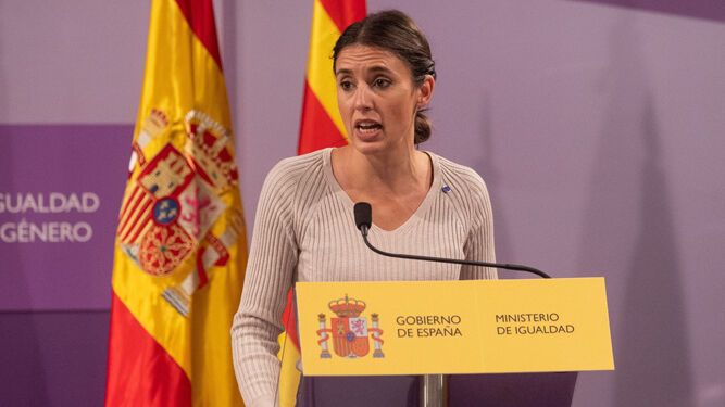 La ministra de Igualdad, es miércoles en Barcelona.
