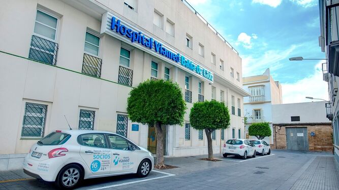 Imagen exterior del Hospital Viamed Bahía de Cádiz, en Chiclana.