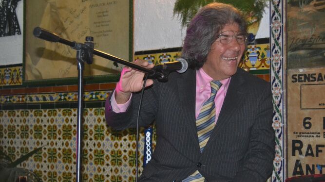 Entrega del premio Leyenda del Flamenco a Rancapino en 2012.