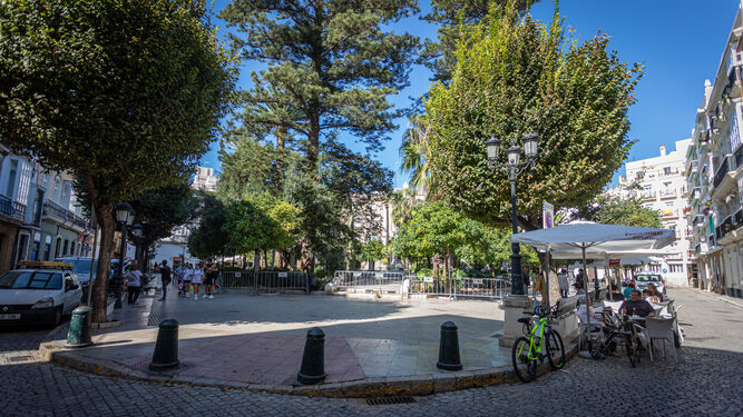 Una imagen de la Plaza de Candelaria de Cádiz.