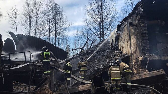 Al menos 16 personas mueren en la explosión en una fábrica de pólvora en Rusia
