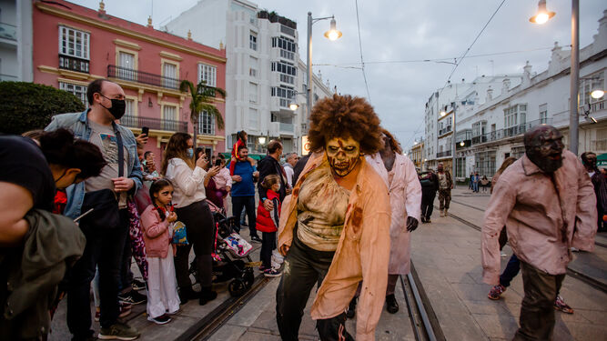 Una imagen de la celebración de Halloween durante este fin de semana en San Fernando.