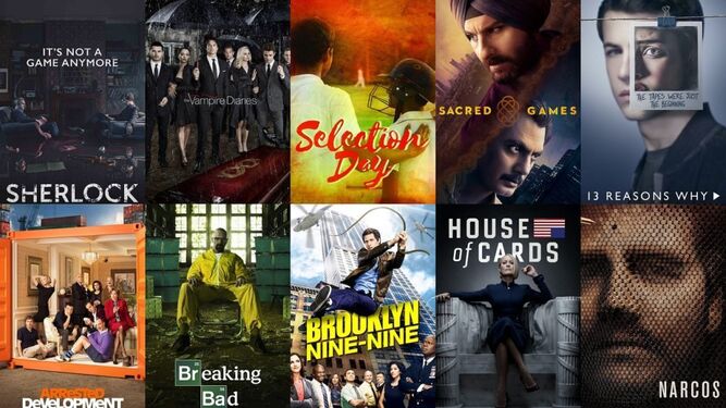 Un top-10 de series en Netflix