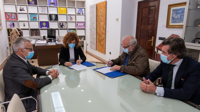 Convenio entre la Diputación de Huelva y la DOP Condado.