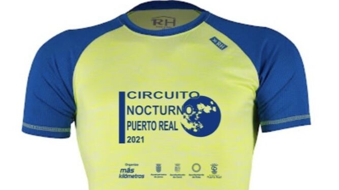 Camiseta de la carrera que se celebrará en Puerto Real.