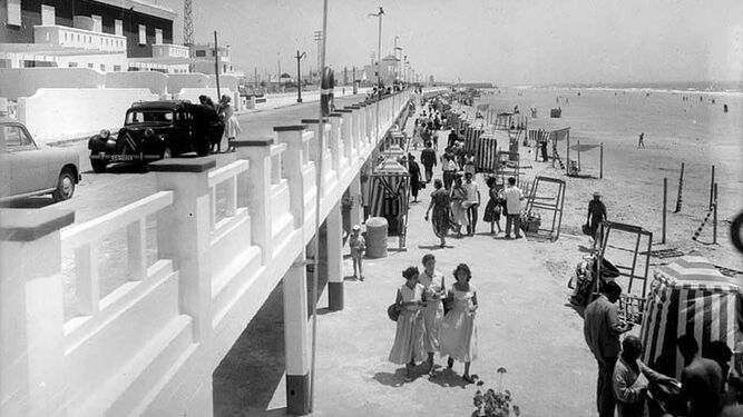 La playa en los años 40