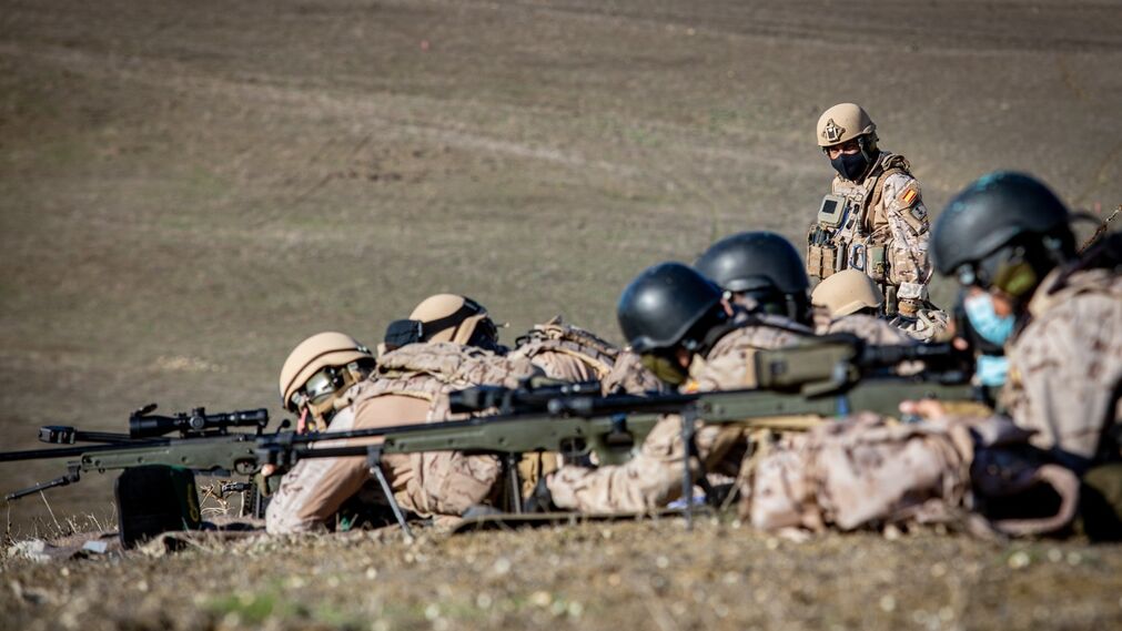 Infantería de Marina: Imágenes del ejercicio de tiradores de precisión de la FUPRO en el Retín