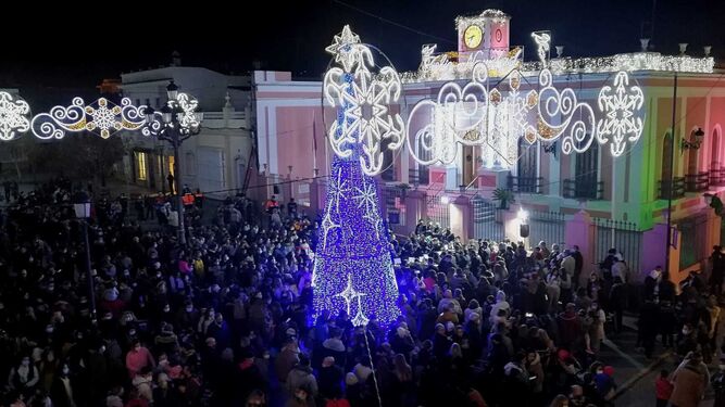 Encendido del alumbrado de Navidad en Puerto Real