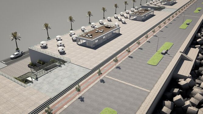 Imagen virtual del futuro proyecto de la Autoridad Portuaria.