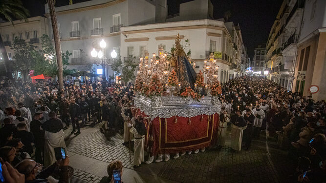 La Patrona, en su salida procesional el pasado 8 de diciembre.