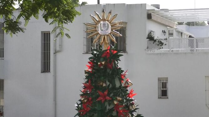 Decoración de Navidad instalada por los vecinos del Río las pasadas Navidades