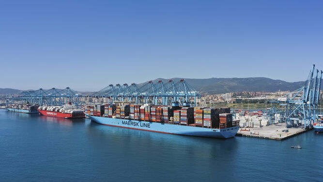 Imagen actual del puerto de Algeciras