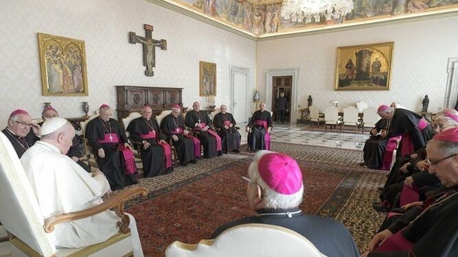 Encuentro del obispo Zornoza con el Papa
