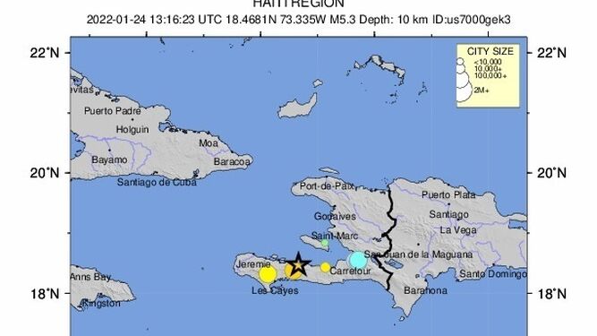 Terremoto en el sur de Haití