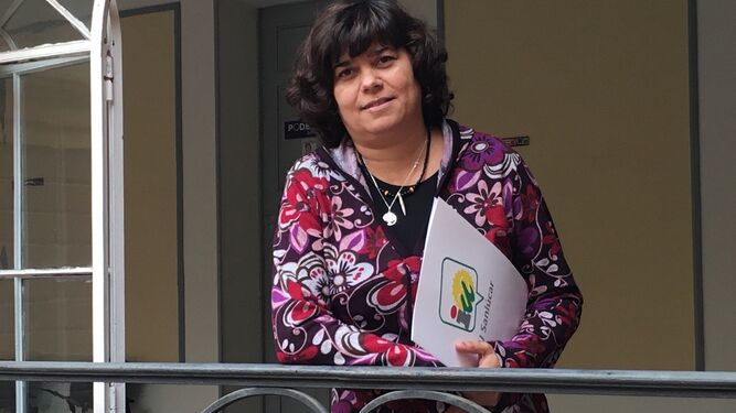 La diputada provincial de IU, Carmen Álvarez.