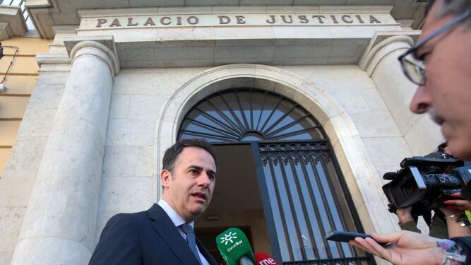 Manuel García Gallardo, el día que comenzó el juicio en la Audiencia Provincial en 2019.