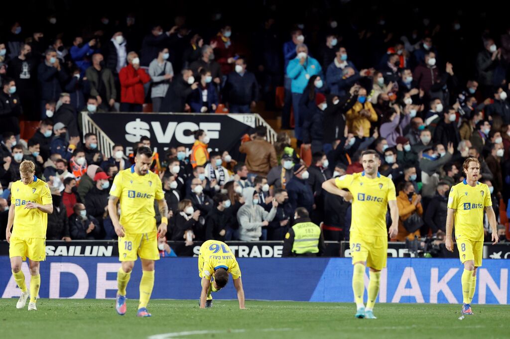 Partido de Copa del Rey entre Valencia CF y C&aacute;diz CF