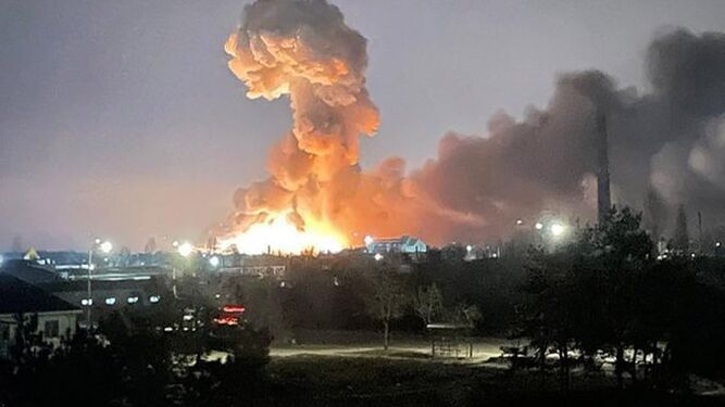 Fuego en Kiev