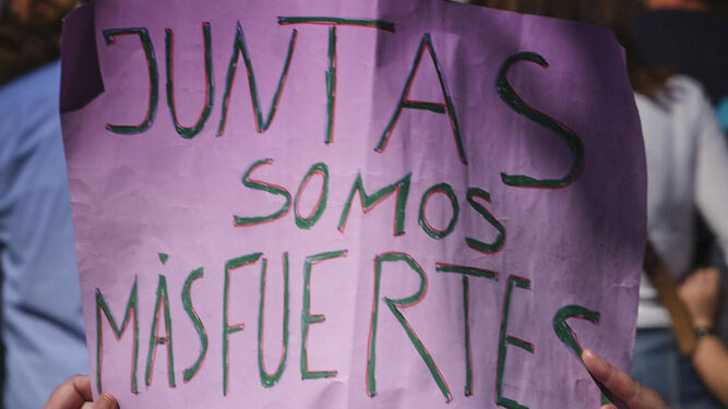 Cartel visto en una de las últimas manifestaciones feministas en Cádiz.