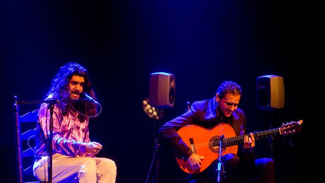 Israel Fernández y Diego del Morao, en el Gran Teatro Falla.