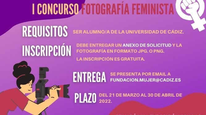 El cartel del concurso de fotografía feminista.