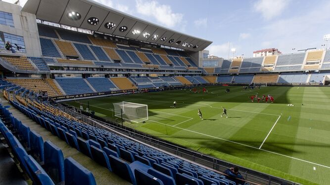 Imagen del estadio Nuevo Mirandilla (antiguo Carranza).