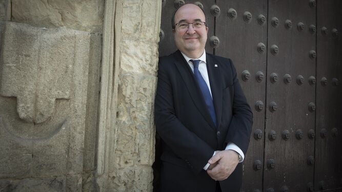Miquel Iceta, en una reciente visita a Sevilla.
