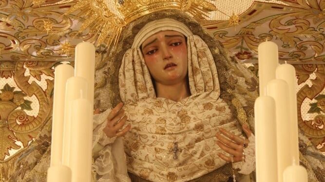 Nuestra Señora de las Lágrimas, titular de la Hermandad de la Cañita.