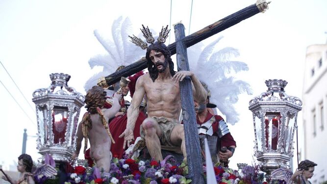 El Santísimo Cristo de Humildad y Paciencia, durante el Domingo de Ramos del año pasado.