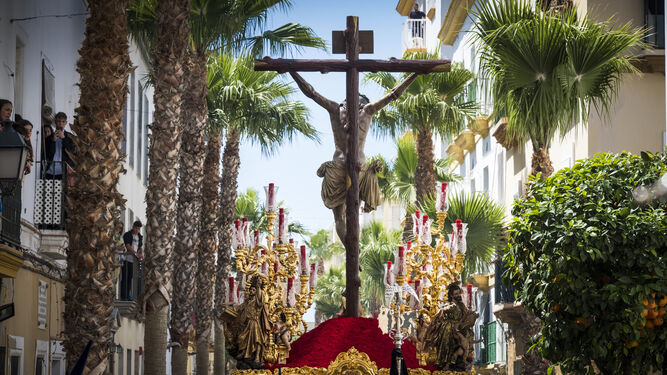 El Cristo de la Misericordia en la calle de La Palma.