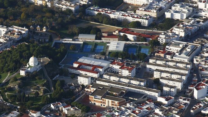 Imagen aérea de la barriada de Santa Ana en Chiclana.