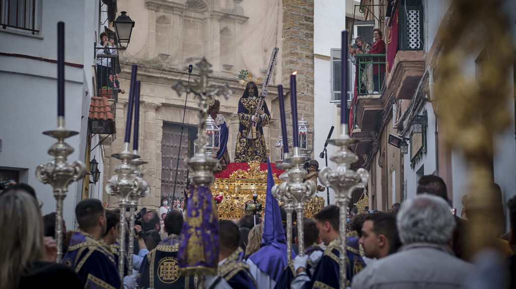 Nazareno de Santa Mar&iacute;a en la Semana Santa de C&aacute;diz 2022