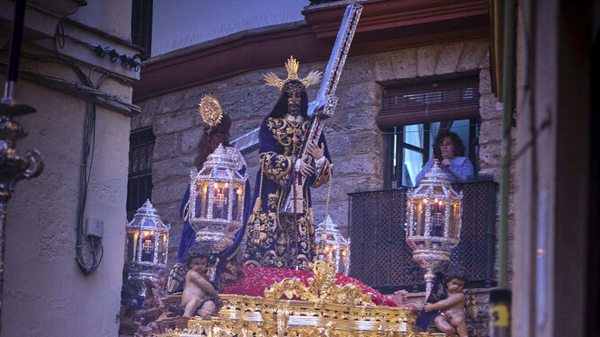 Nazareno de Santa María en la Semana Santa de Cádiz 2022