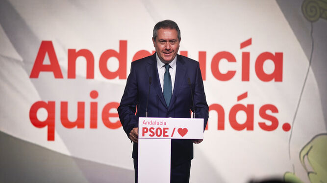 El secretario general del PSOE, Juan Espadas.