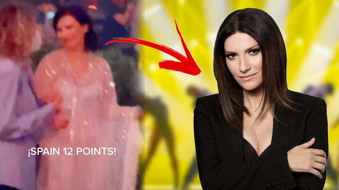 VÍDEO: Pillan a Laura Pausini dándolo todo en la actuación de Chanel