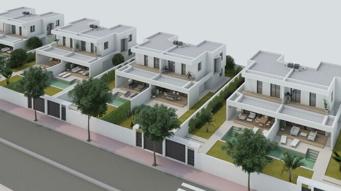 Una recreación de las nuevas viviendas que se van a construir.