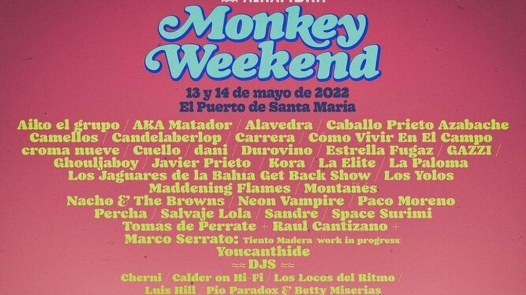 El festival Monkey Weekend en El Puerto