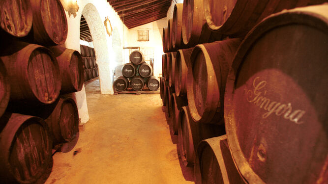 Interior de Bodegas Góngora, la más antigua del sector en Andalucía y que fue fundada en 1682.