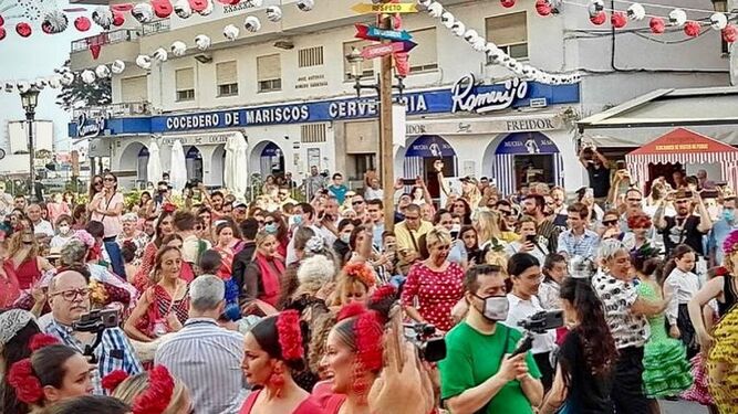 Una imagen de la Preferia celebrada en el centro de El Puerto.