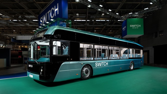 Así es el autobús eléctrico, el e1, que Switch fabricará en Valladolid