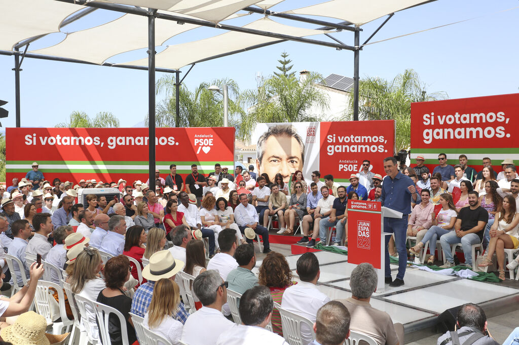 El acto del PSOE de este s&aacute;bado en C&aacute;rtama, en fotos