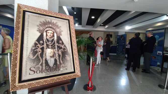 Una imagen de la exposición 'Antiquum legatum fidei', organizada por la hermandad de la Soledad en el centro de congresos con motivo de su 275 aniversario.